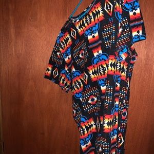 Native American print shirt. 3xl but fits like a 2xl, stretchy material